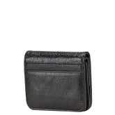 バレンシアガ モナコ BB コインケース カードホルダー 765459 ブラック パフィー アリーナラムスキン レディース BALENCIAGA 【中古】